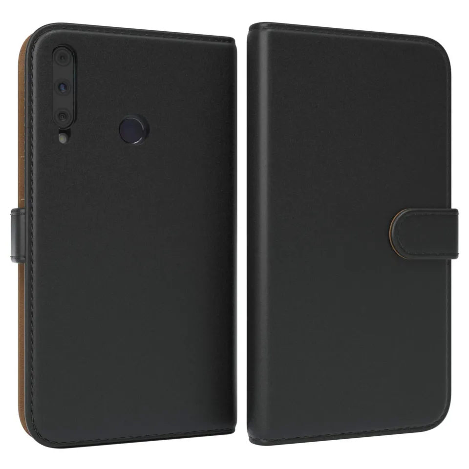 EAZY CASE Klapphülle Huawei P40 Lite E Schwarz Kartenfach