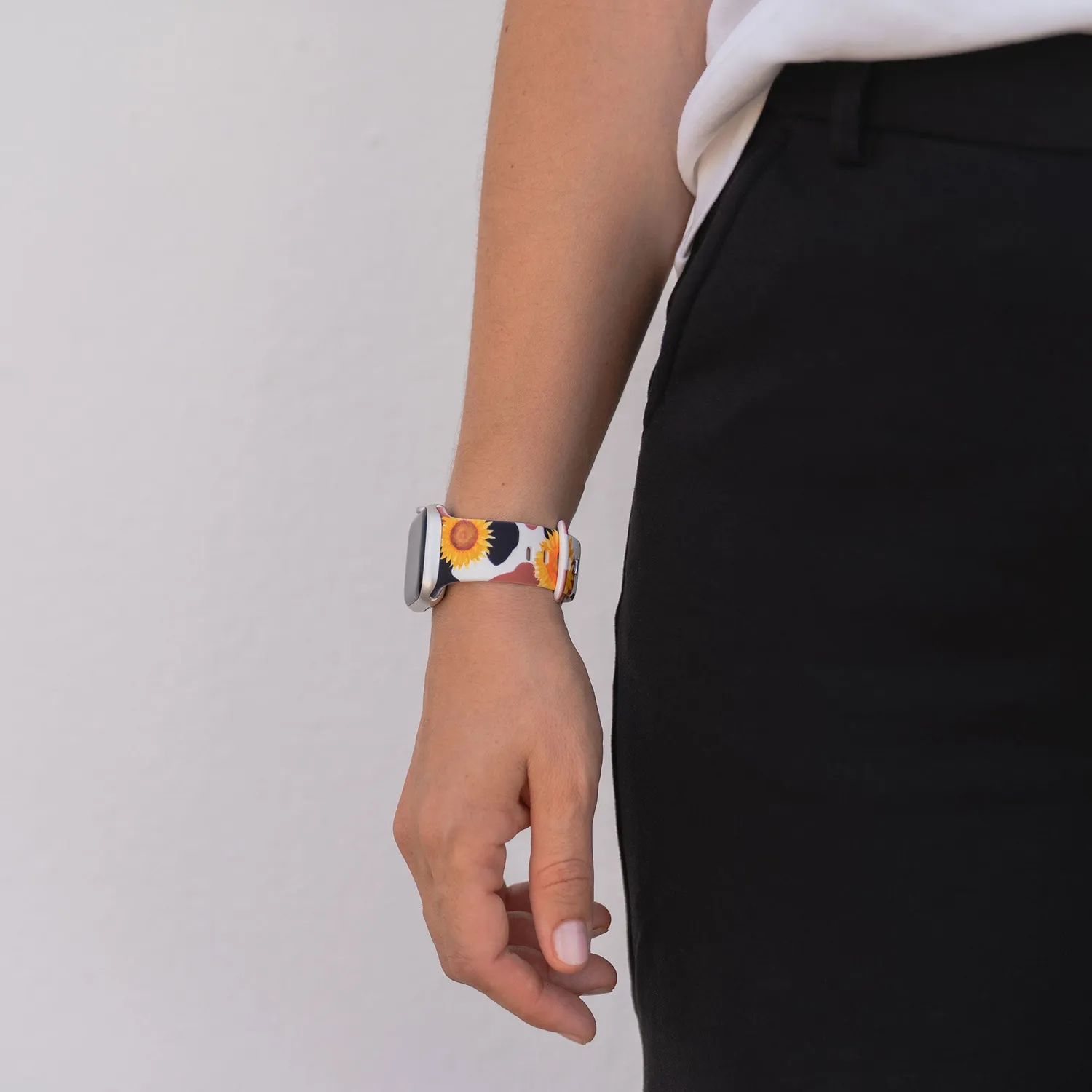 arktisband Sunflower Apple Watch Armband Silikon Print