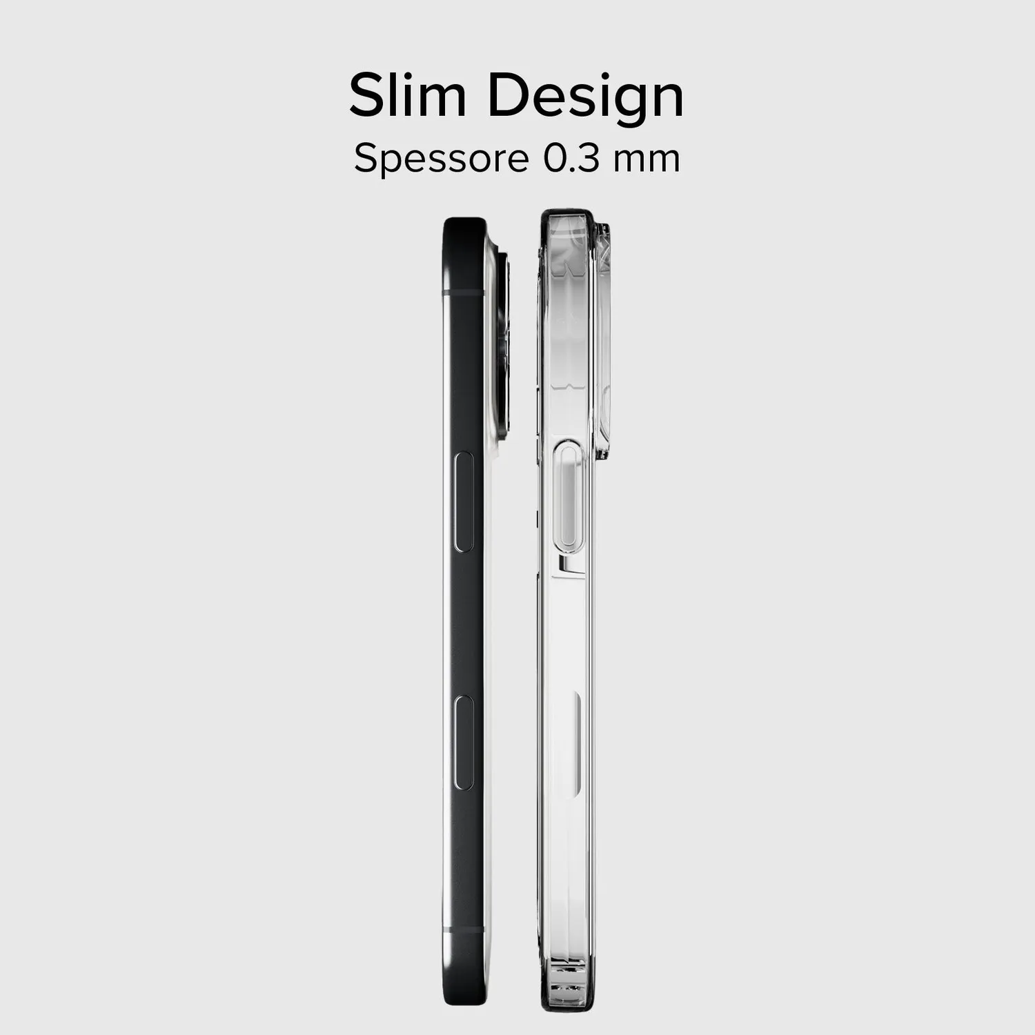 SBS Skinny iPhone 16 Pro Hülle transparent ultradünn