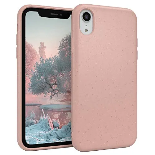 EAZY CASE iPhone XR Bio Hülle Rosa abbaubar Kameraschutz