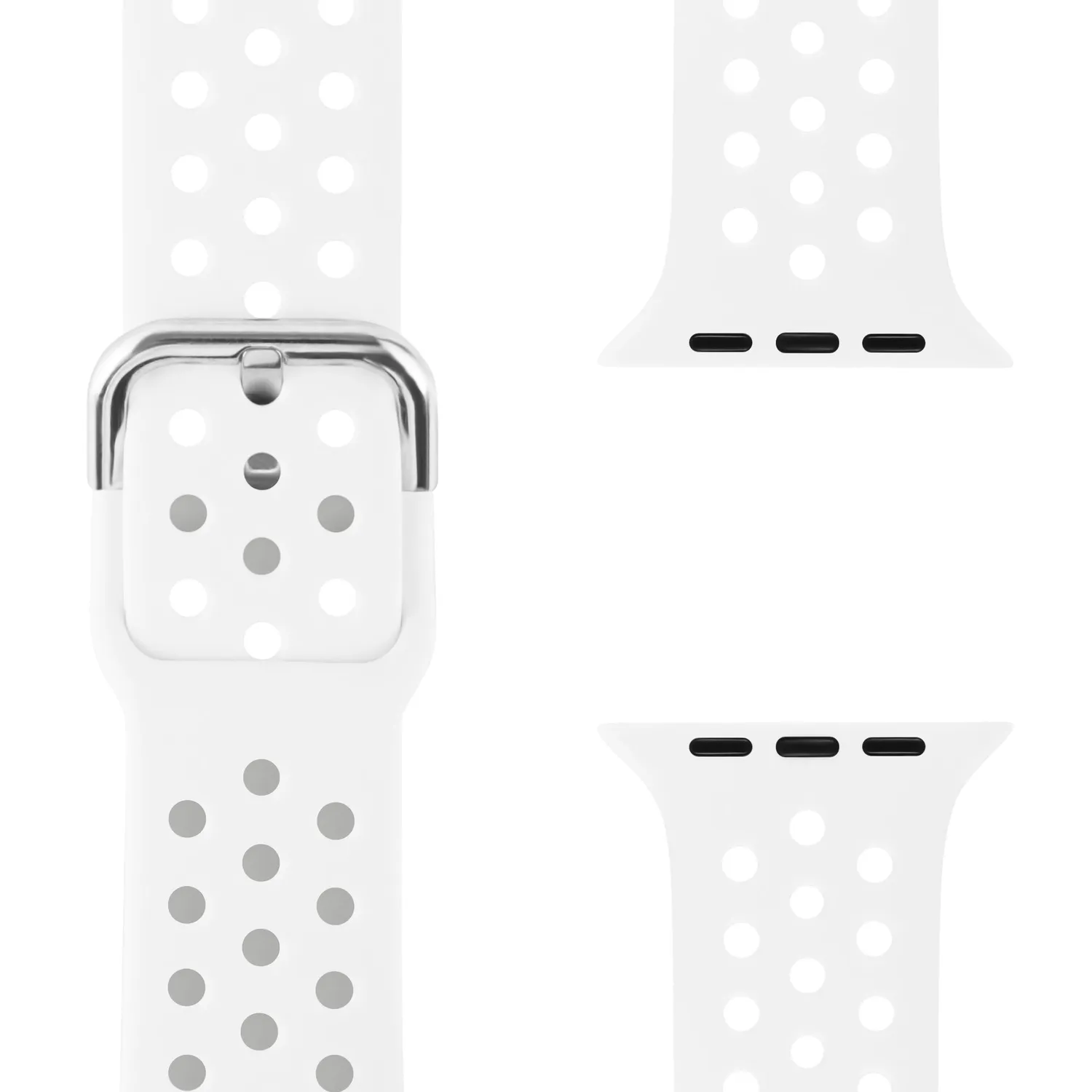 arktisband Nova Apple Watch Armband Silikon schwarz 44mm