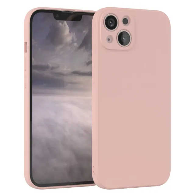EAZY CASE iPhone 13 Silikonhülle Alt Rosa matt