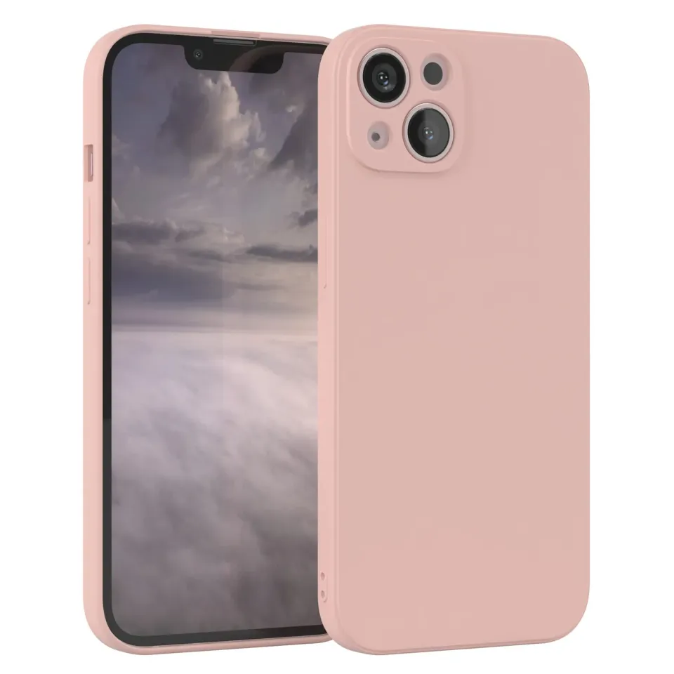 EAZY CASE iPhone 13 Silikonhülle Alt Rosa matt