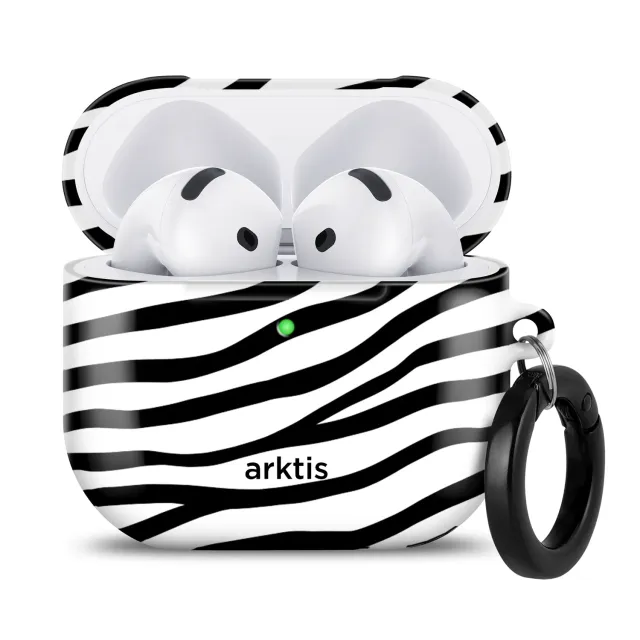 arktis AirPods 4 Hülle Zebra Qi-Laden