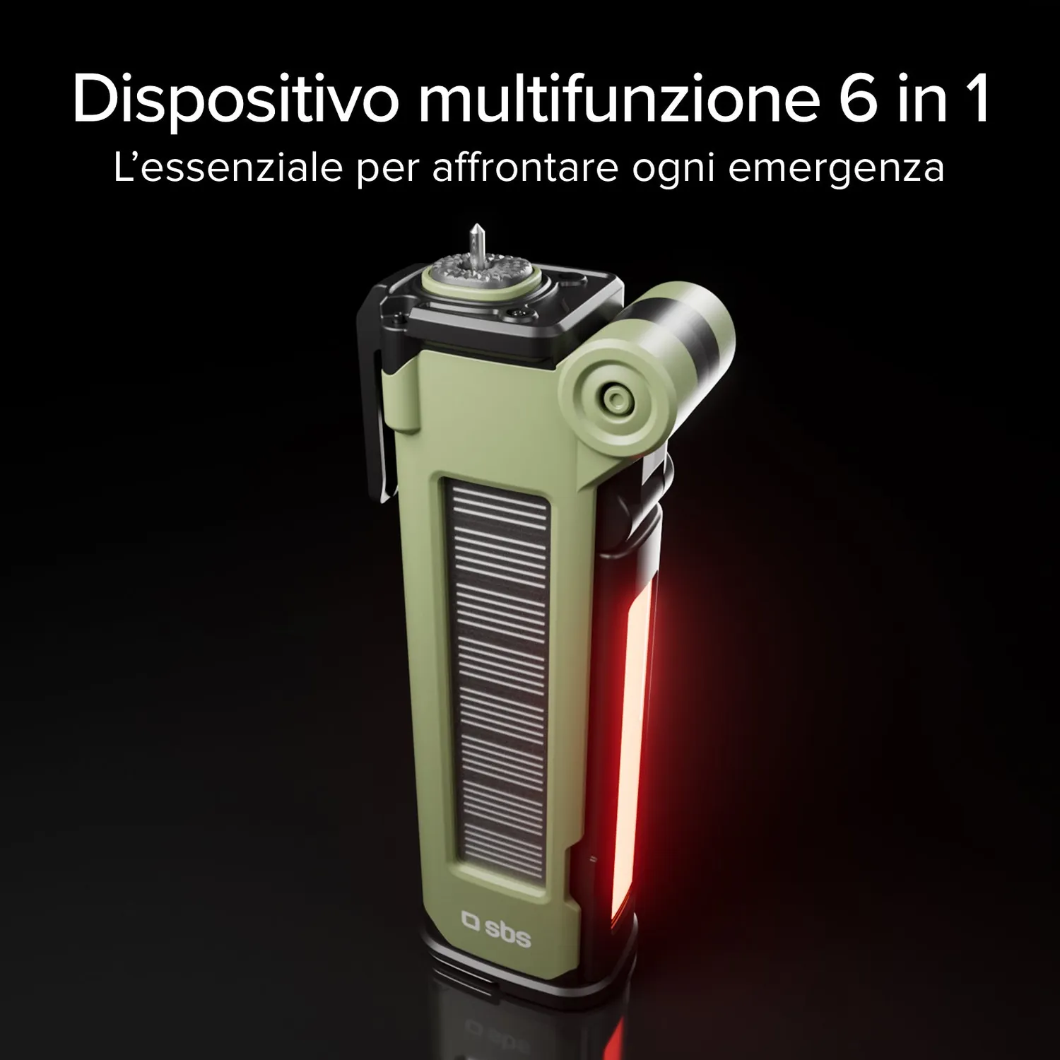 SBS Wild Gear Powerbank 3000mAh SOS-Set Solar-Notlicht