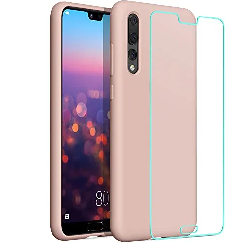 YATWIN Huawei P20 Pro Hülle Silikon Rosa Sabbia