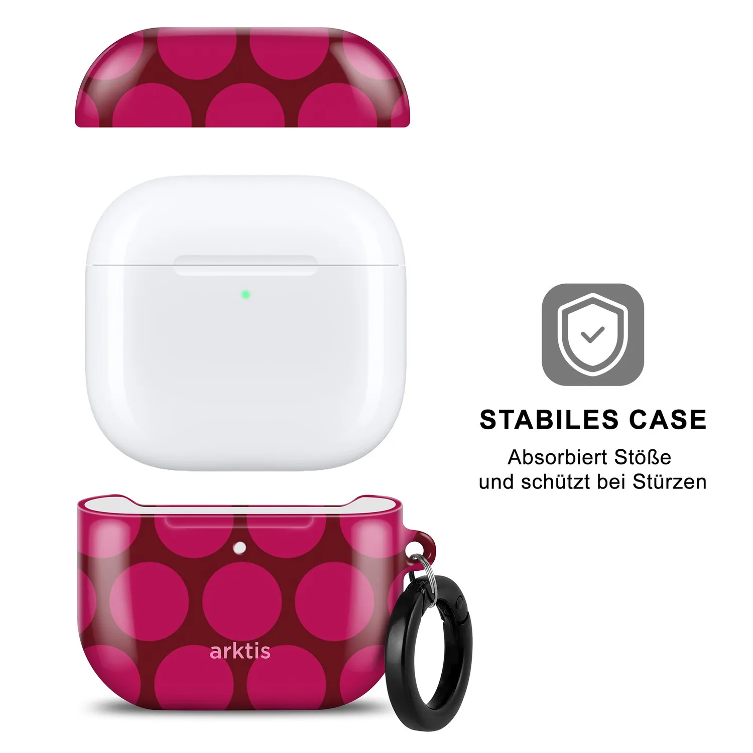 arktis AirPods 5 Hülle Polka Dots Qi