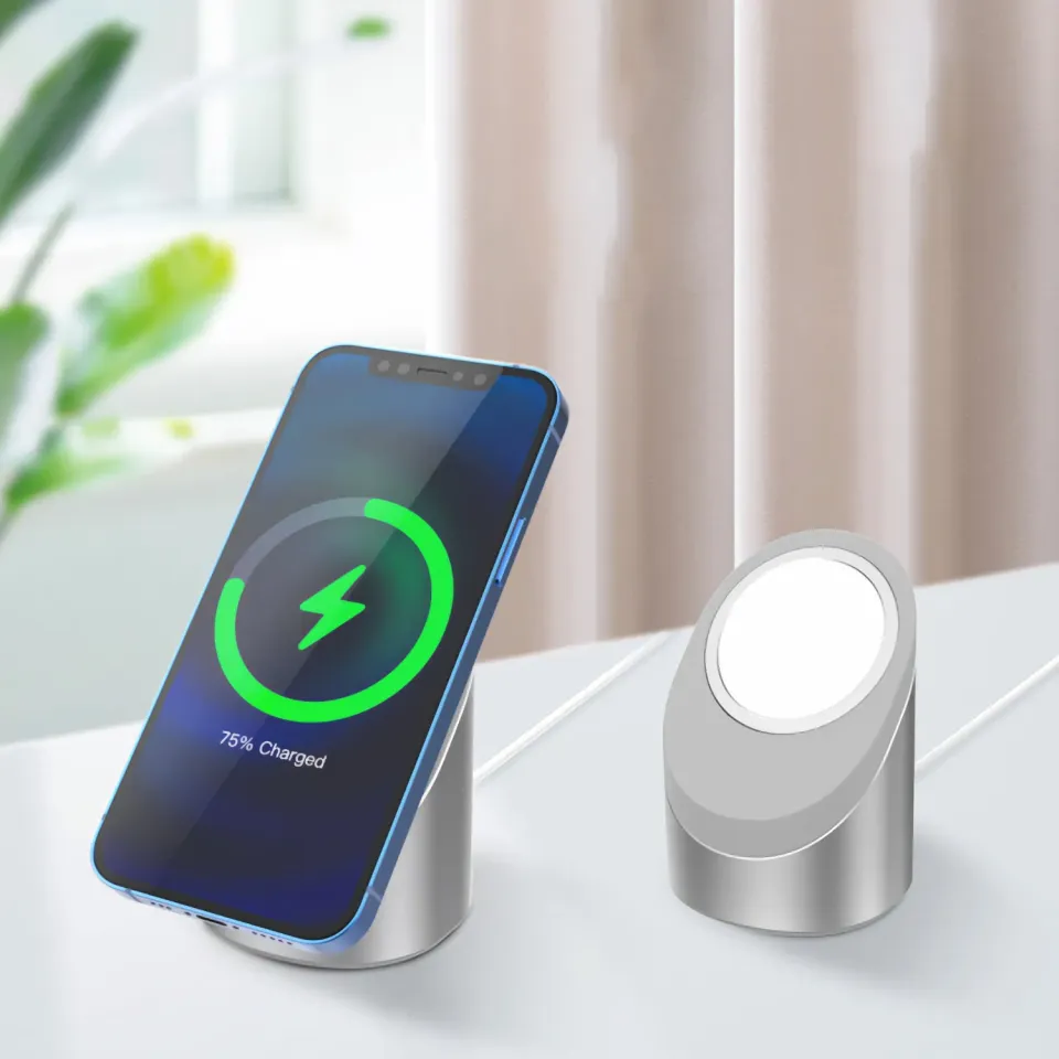 arktis NightStand MagSafe Ladestation silber
