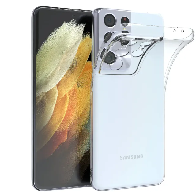 EAZY CASE Silikon Hülle Galaxy S21 Ultra Transparent