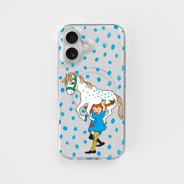agood company CLRPRTCT Clear iPhone 16 Handyhülle Pippi Pferd
