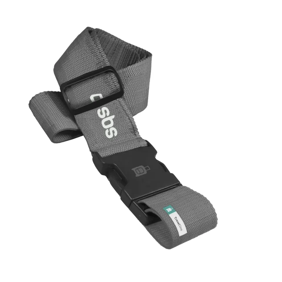 SBS Koffergurt verstellbar 100-180 cm schwarz