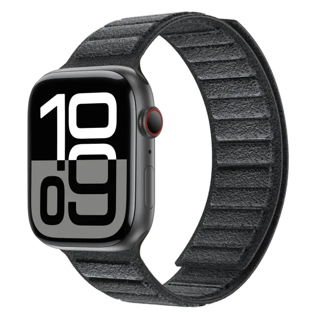 arktis arktisband Apple Watch Armband Alcantara Graphitschwarz