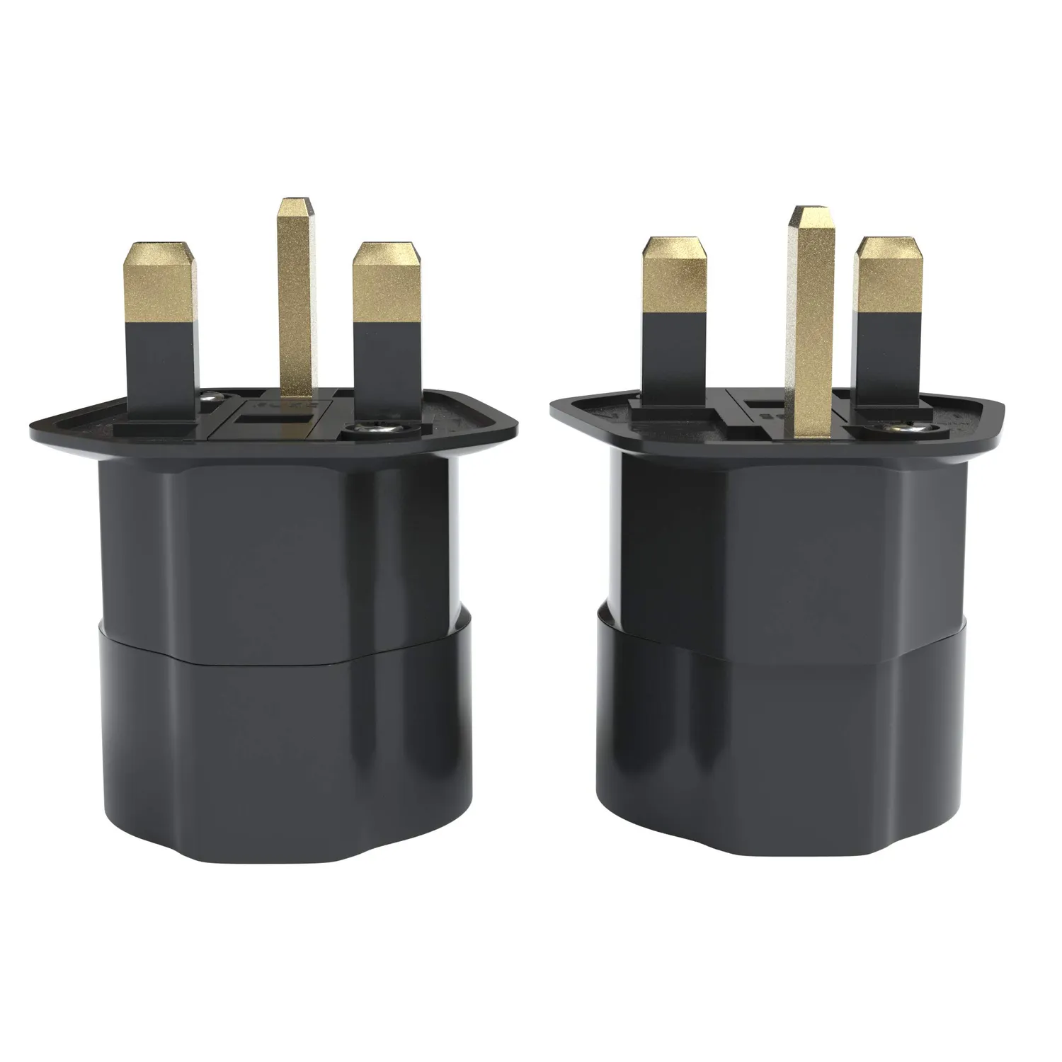 EAZY CASE UK Reiseadapter 2er Set schwarz für England