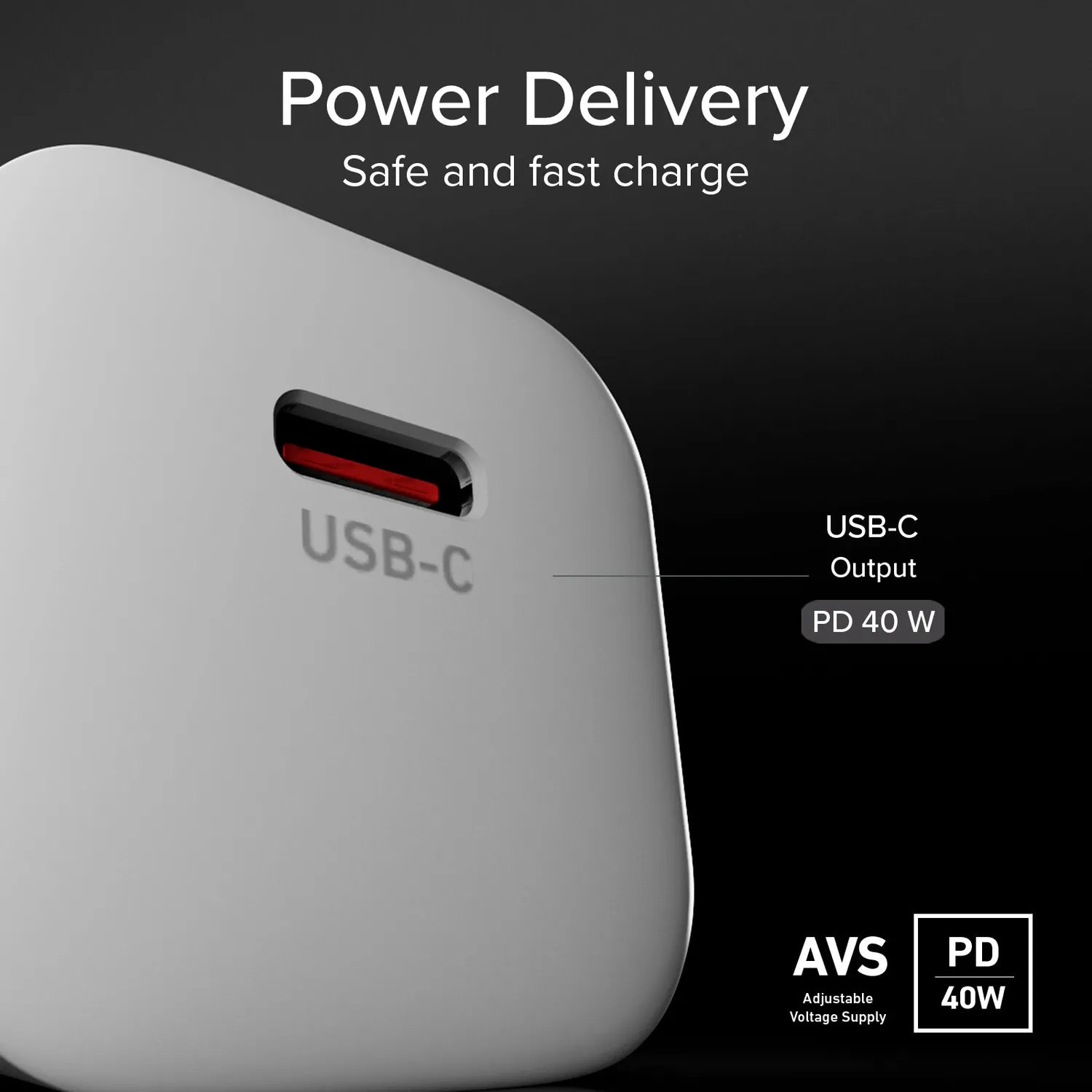 SBS 40W GaN Ladegerät + USB-C Kabel 1,5m Set