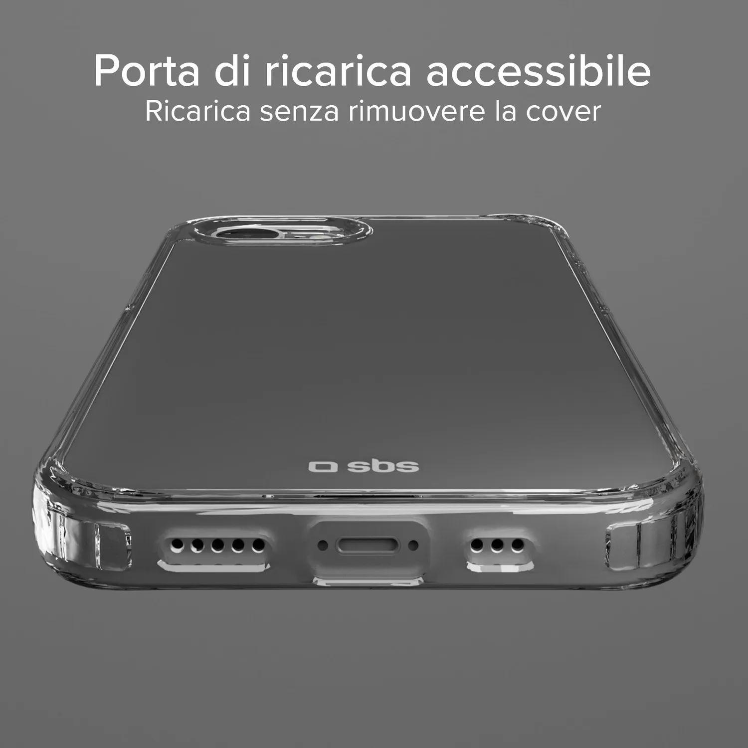SBS D3O Handyhülle iPhone 16e transparent stoßfest