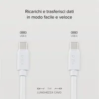 SBS Polo USB-C Kabel 1,5m weiß Silikon