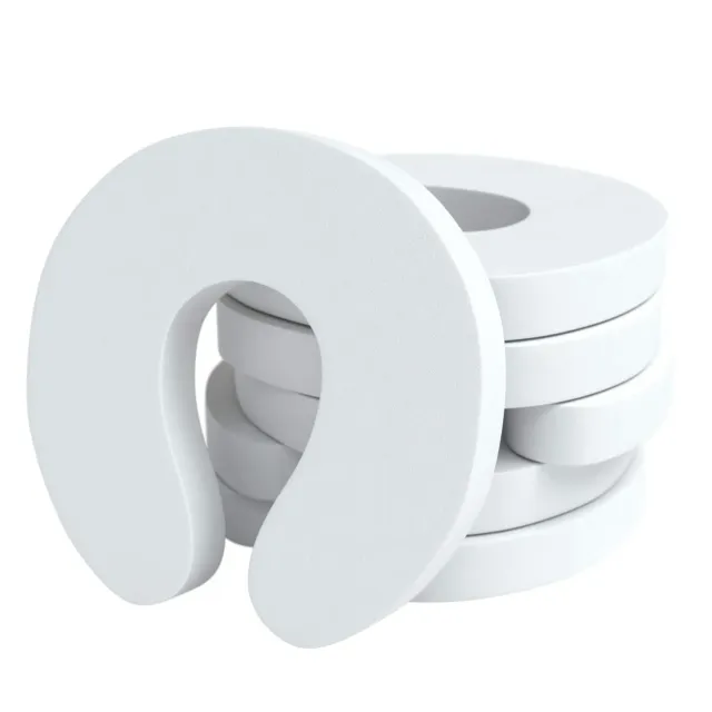 EAZY CASE 6X Fingerklemmschutz Türstopper Weiß 6er Set Schaumstoff