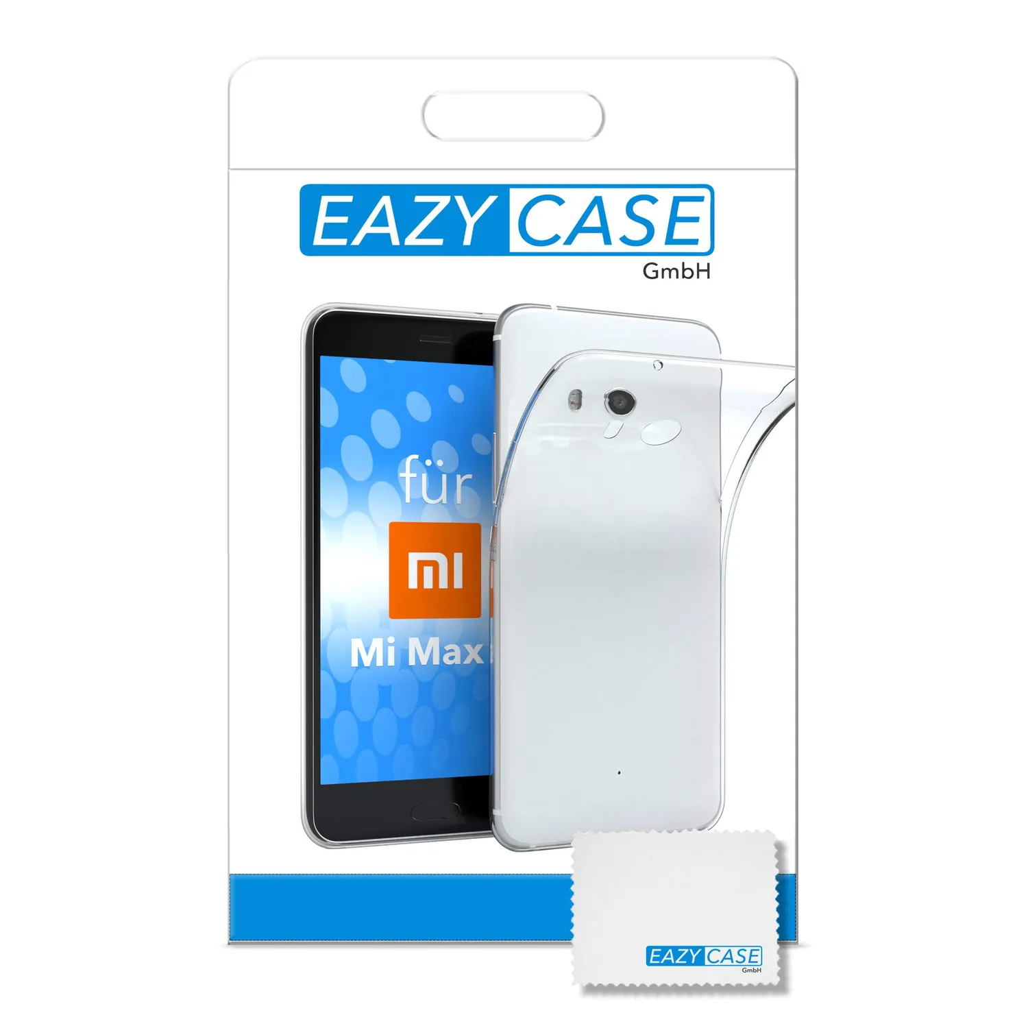 EAZY CASE Xiaomi Mi Max 3 Silikonhülle Transparent 0,8mm
