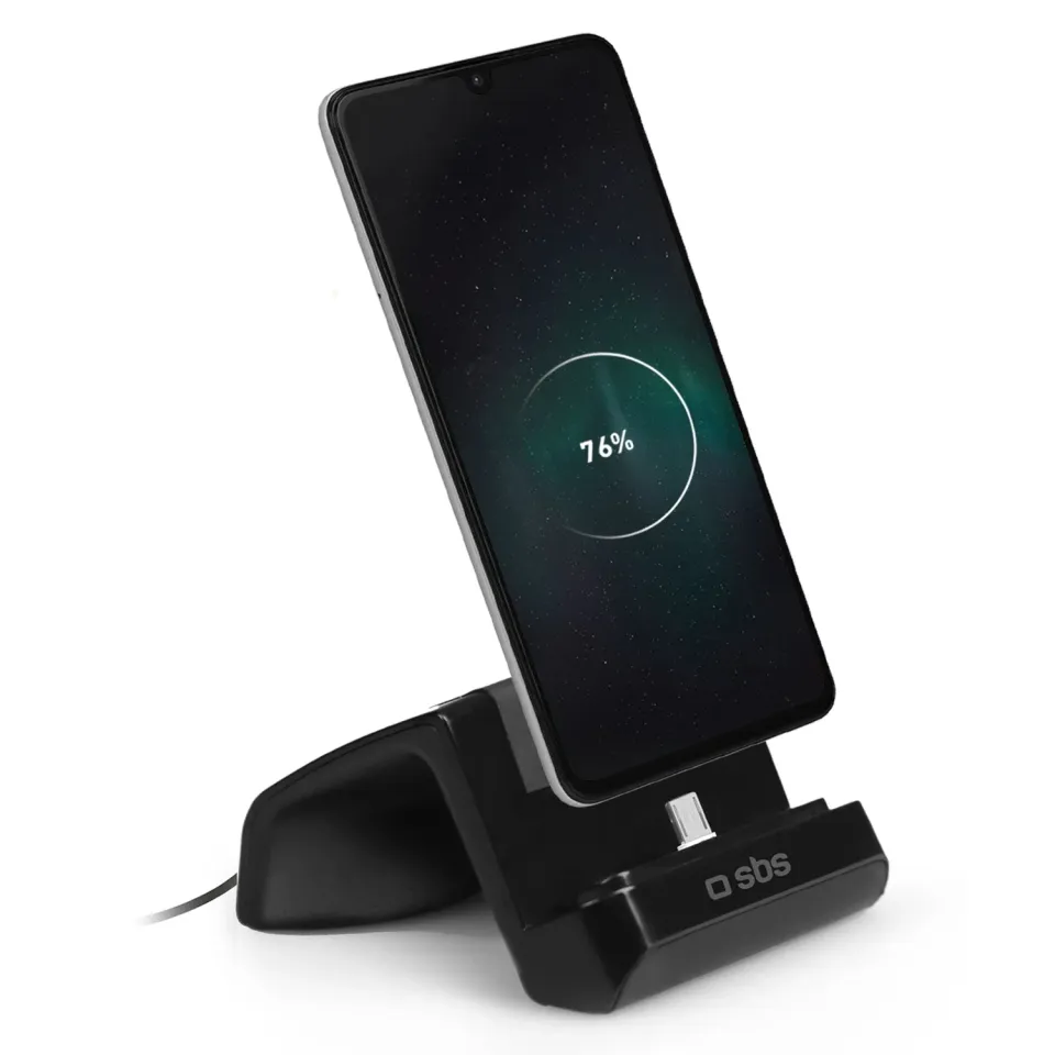 SBS Tisch Ladestation Handyhalter Micro-USB mit Ladefunktion