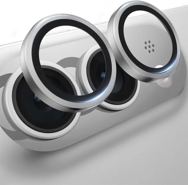 arktis Duo Lens Protector Kameraglas Silber Schwarz