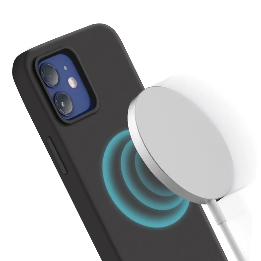 arktis Silikon iPhone 13 Pro Hülle MagSafe schwarz