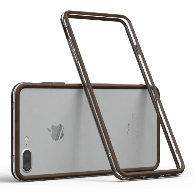EAZY CASE Bumper für iPhone 7 Plus / 8 Plus Braun