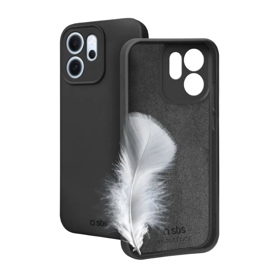 SBS Instinct Handyhülle Oppo Reno14 schwarz Mikrofaser