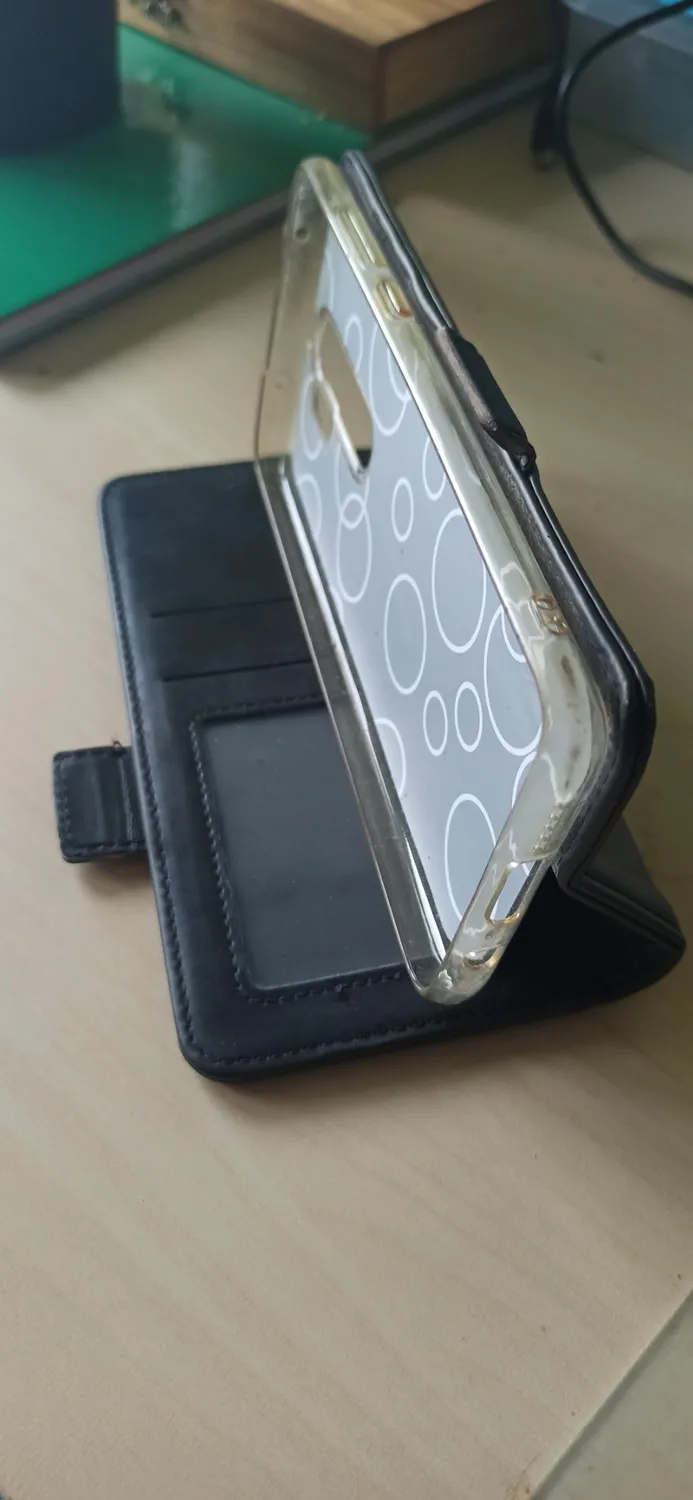 YATWIN Redmi Note 8 Pro Klapphülle Leder Schwarz RFID