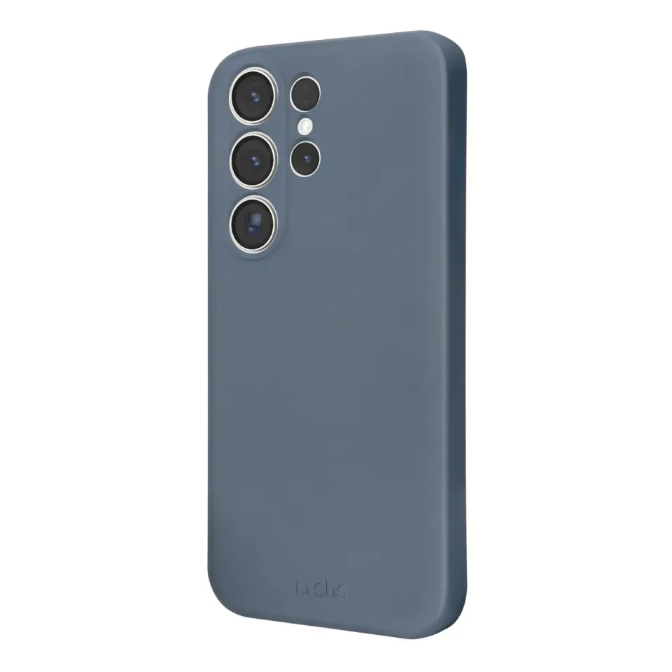 SBS Instinct Handyhülle Samsung Galaxy S24 Ultra Blau Mikrofaser