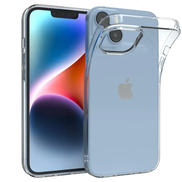 EAZY CASE Clear iPhone 14 Silikonhülle Transparent durchsichtig