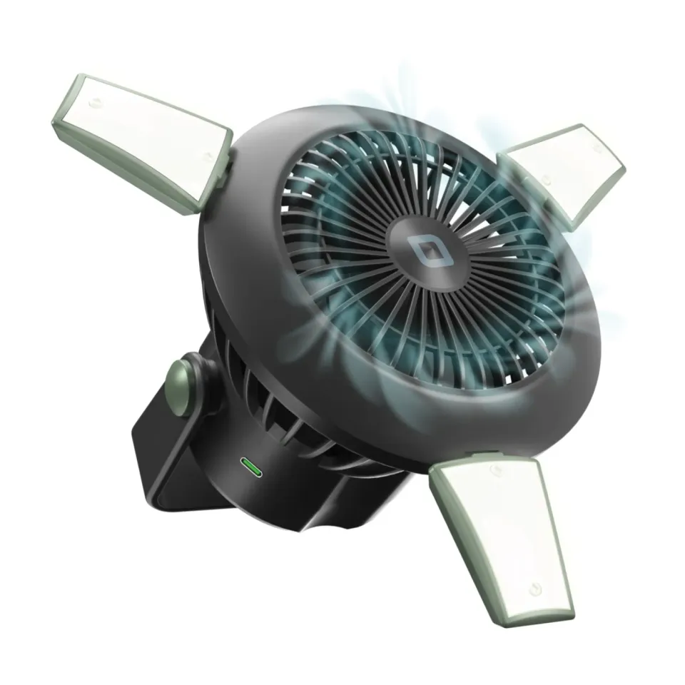 SBS Wild Gear Ventilator Powerbank 4000 mAh Solar mit Licht
