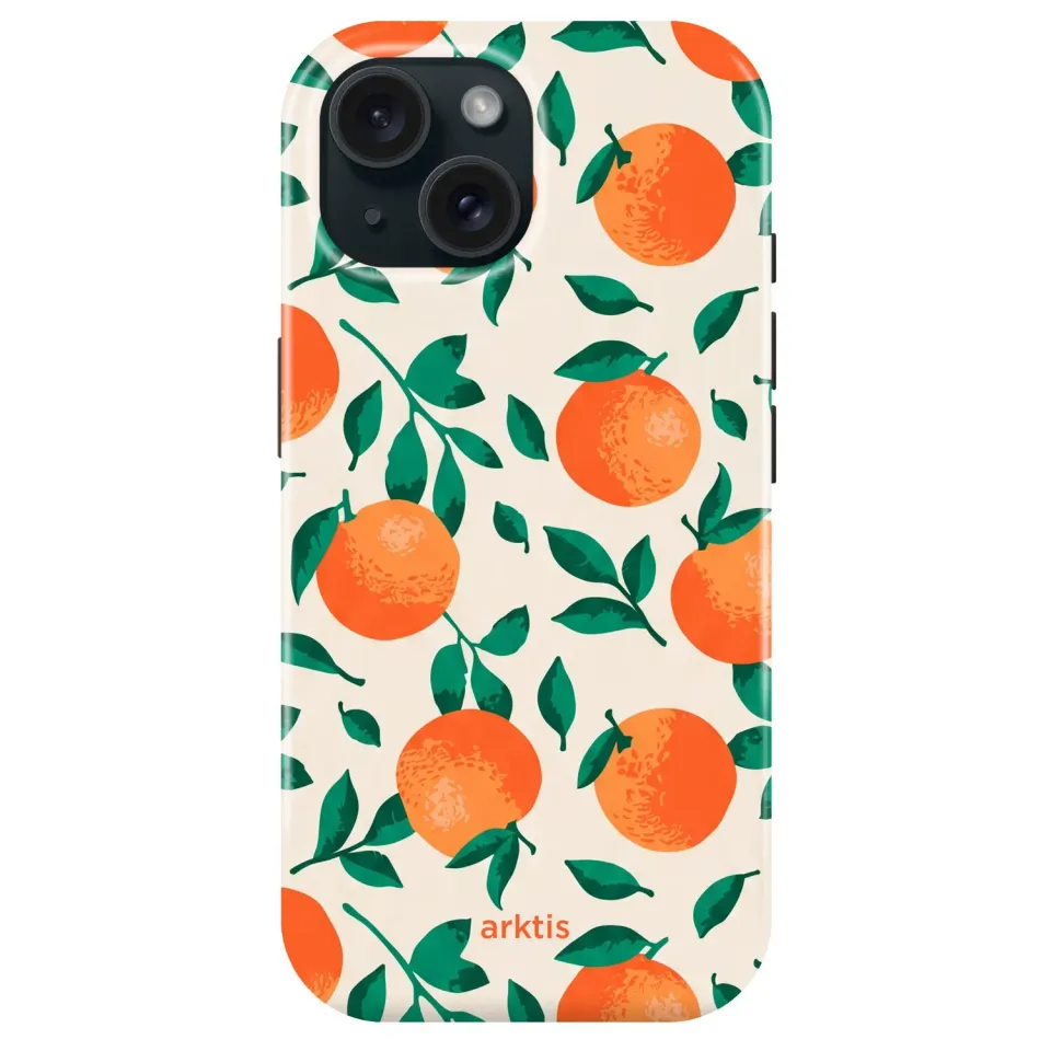 arktis Orange Tree iPhone 14 Hülle mit MagSafe