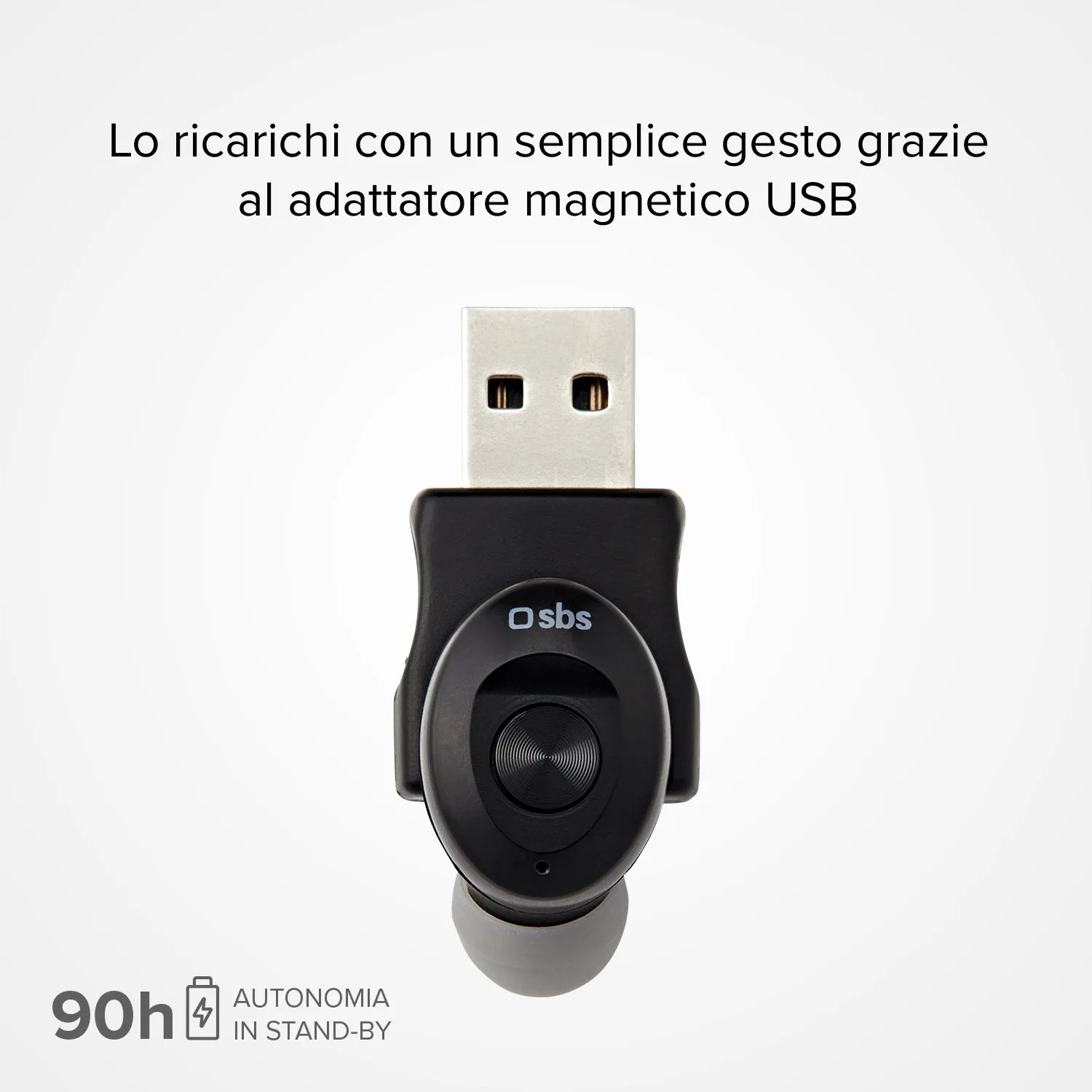 SBS BT290 Mono Bluetooth Headset mit Ladedock multipoint