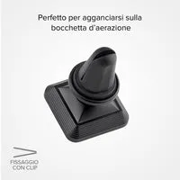 SBS Magnet Handyhalterung Auto Lüftung 37mm schwarz