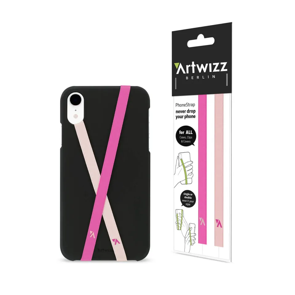 Artwizz PhoneStrap Handy-Schlaufe selbstklebend 2er-Set schwarz