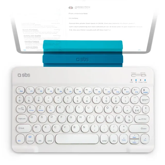 SBS Wireless Funktastatur AZERTY Stand schwarz