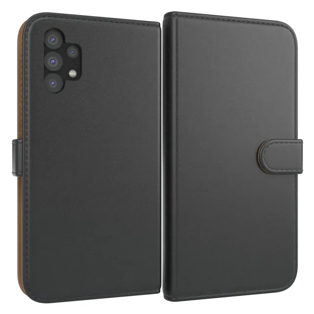 EAZY CASE Galaxy A32 5G Klapphülle Book Schwarz Kunstleder
