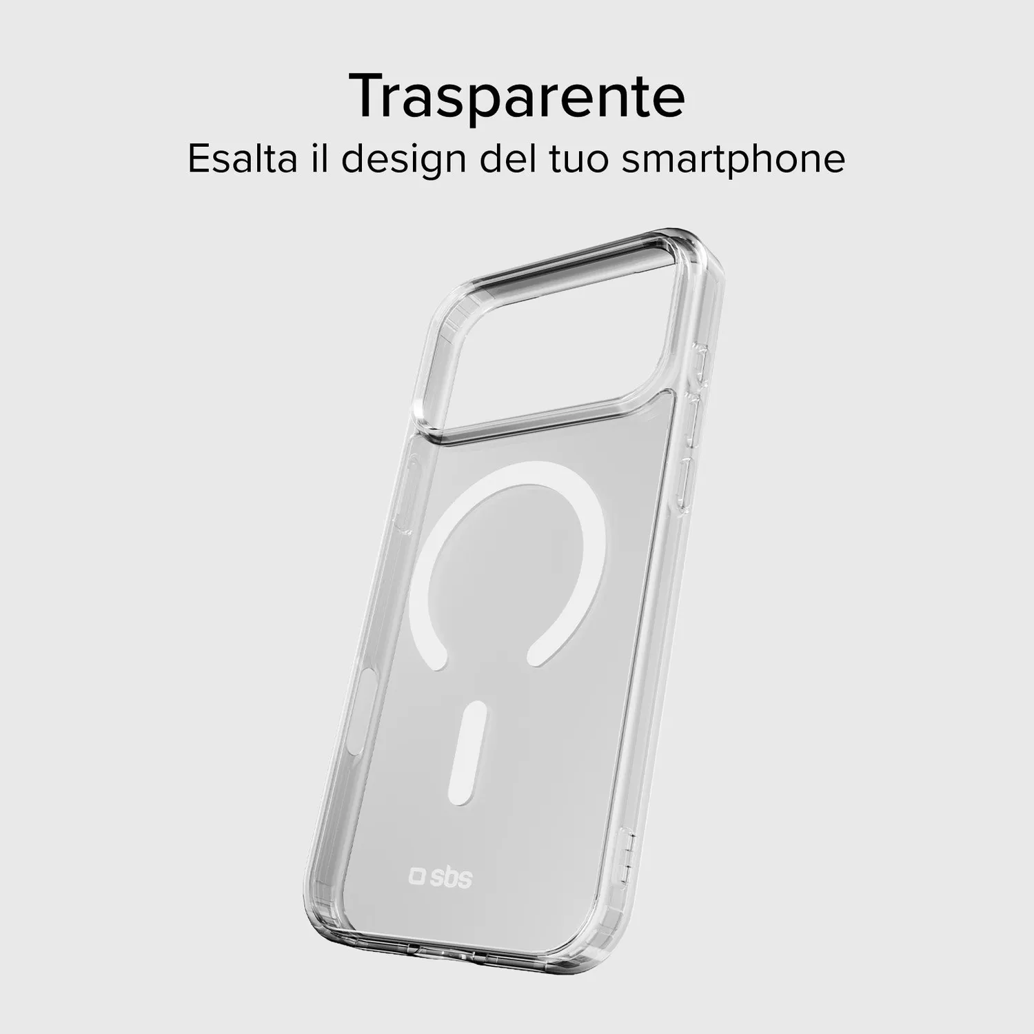 SBS iPhone 17 Pro Max Handyhülle transparent MagSafe slim