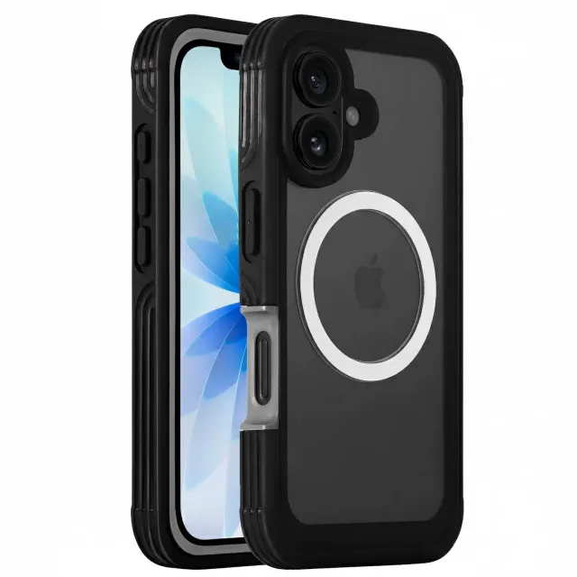 arktis Defender iPhone 17 Hülle transparent mit Displayschutz