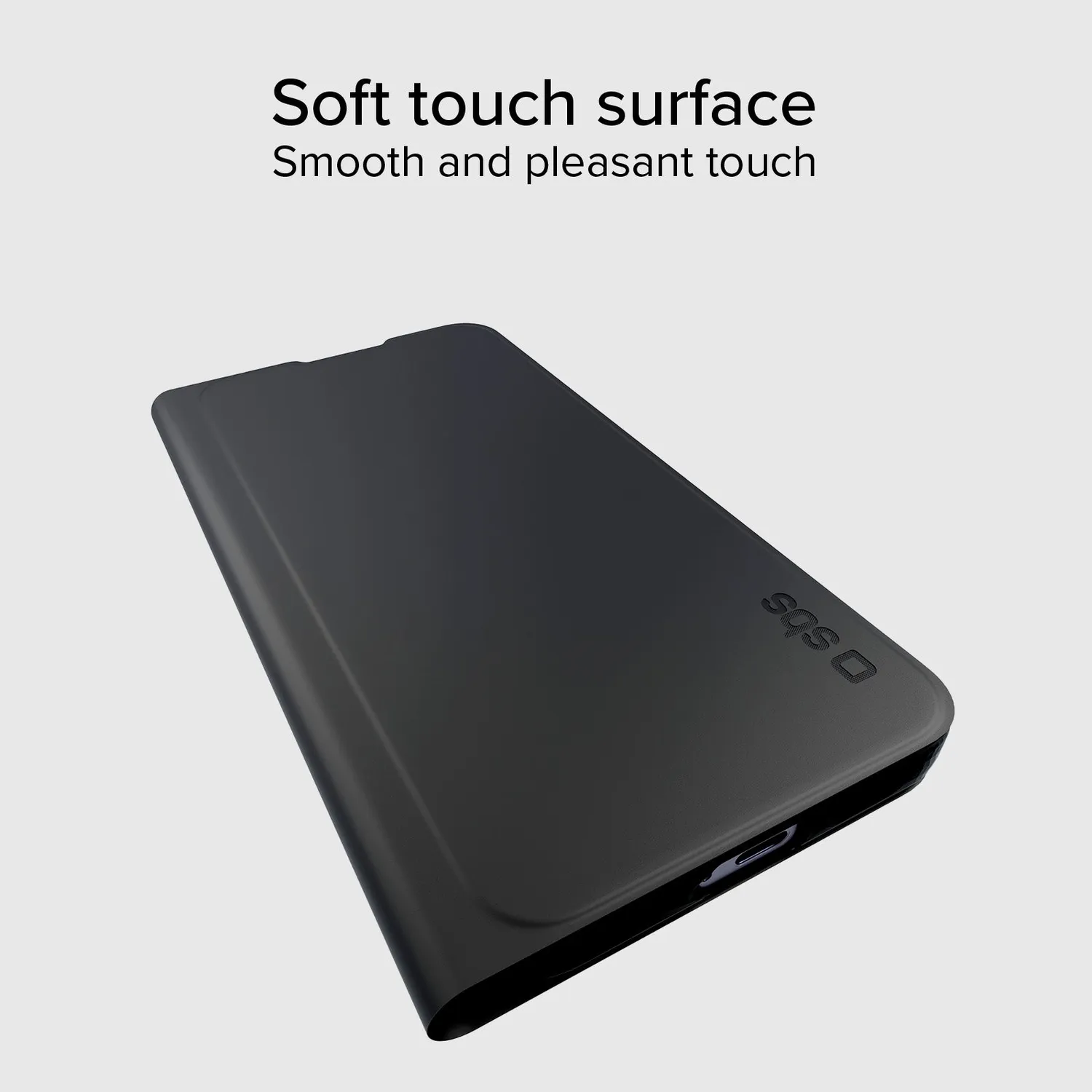 SBS Wallet Smooth Samsung Galaxy S25 Handyhülle Schwarz Klapp