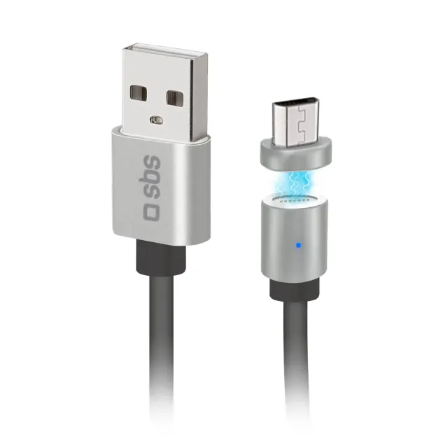 SBS Micro-USB Magnet-Ladekabel 1 m mit Datenfunktion
