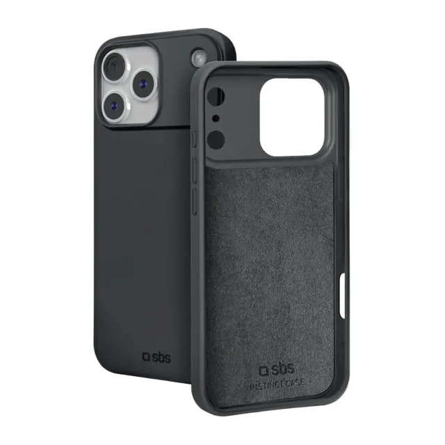 SBS Instinct Hülle iPhone 17 Pro / 18 Pro Schwarz TPU