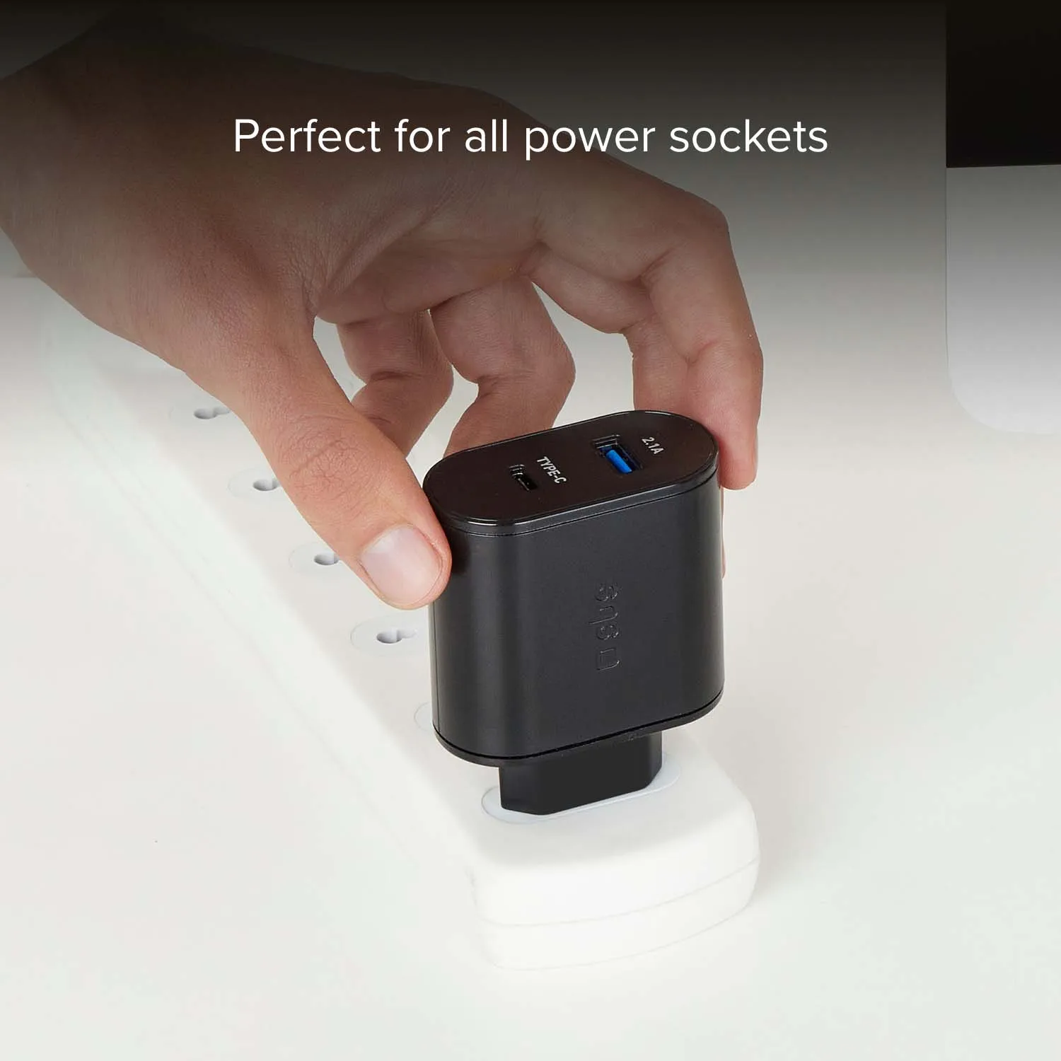 SBS Reiseladegerät USB Type-C 5,1A Schnellladung 2-fach