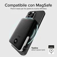 SBS Powerbank 10000 mAh kabellos MagSafe Ständer