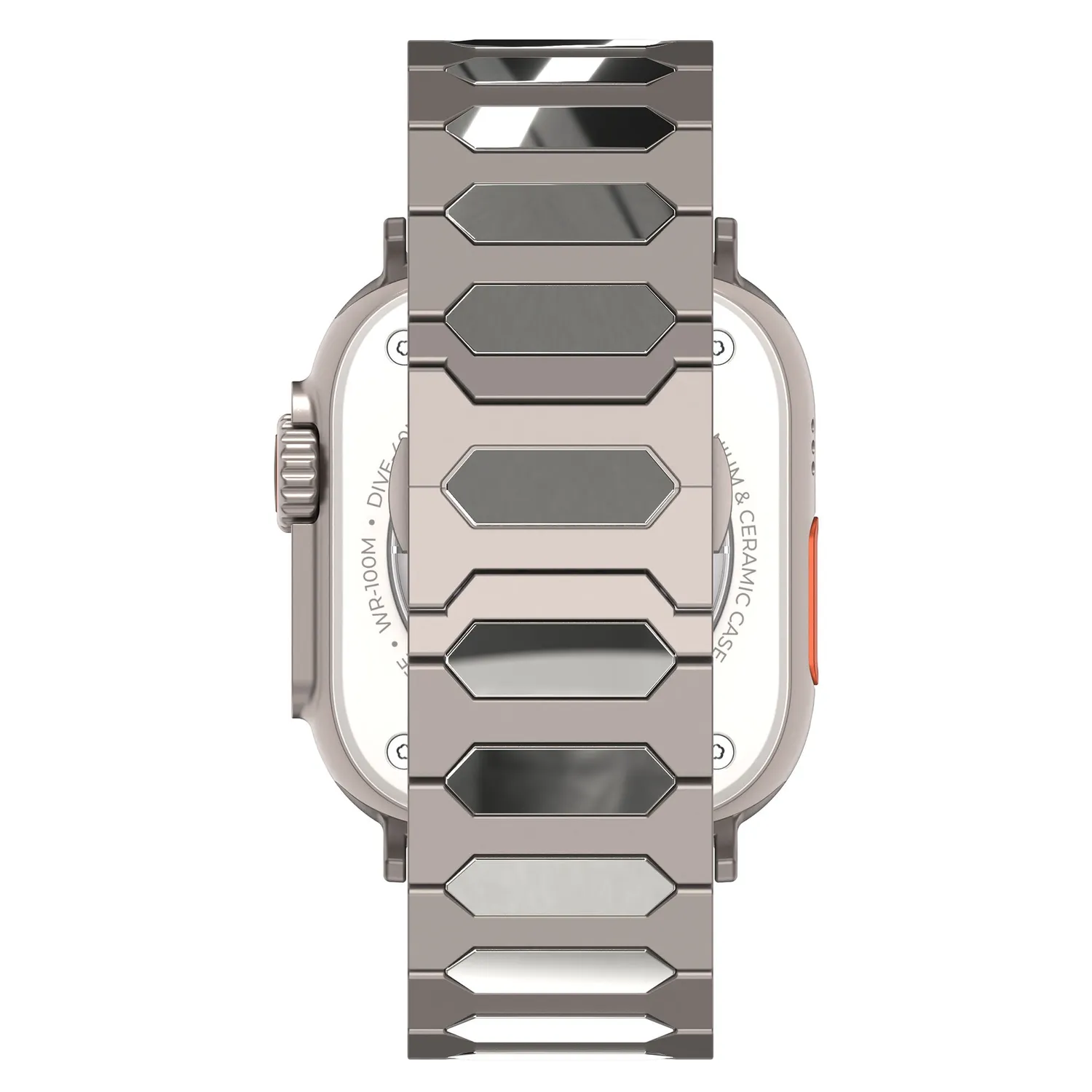 arktis Vectoron Titanarmband Apple Watch 49mm Schwarz kratzfest