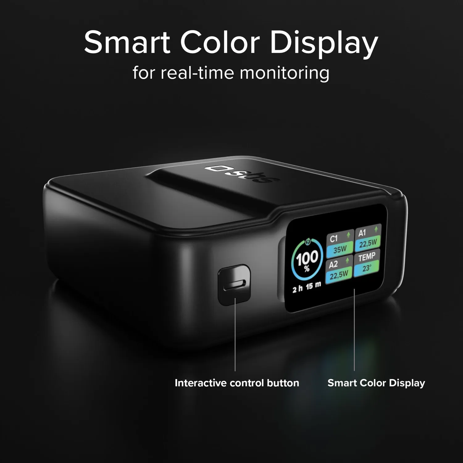 SBS Power Control 2.0 Powerbank 10000 mAh 35W mit Display
