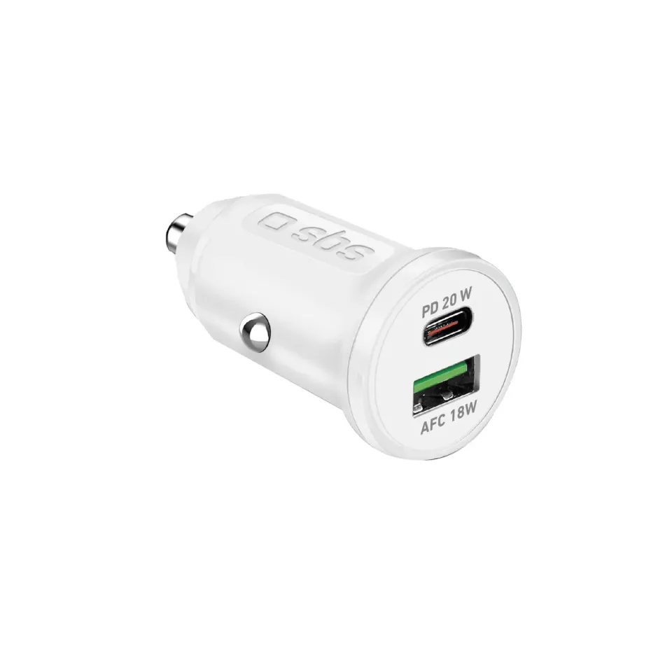 SBS 20W Autoladegerät USB-C PD + USB-A Dual Power Delivery