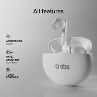 SBS Pure Drops TWS Kopfhörer ENC schwarz