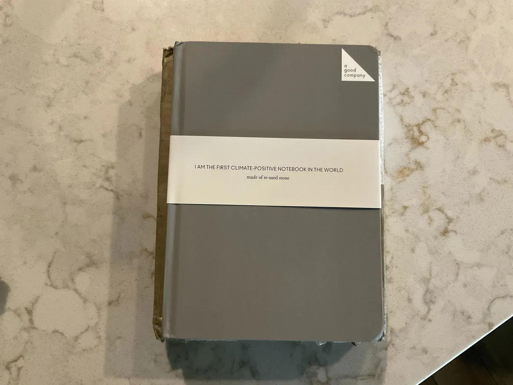 agood company Stone Paper Notizbuch A5 Snow White Hardcover
