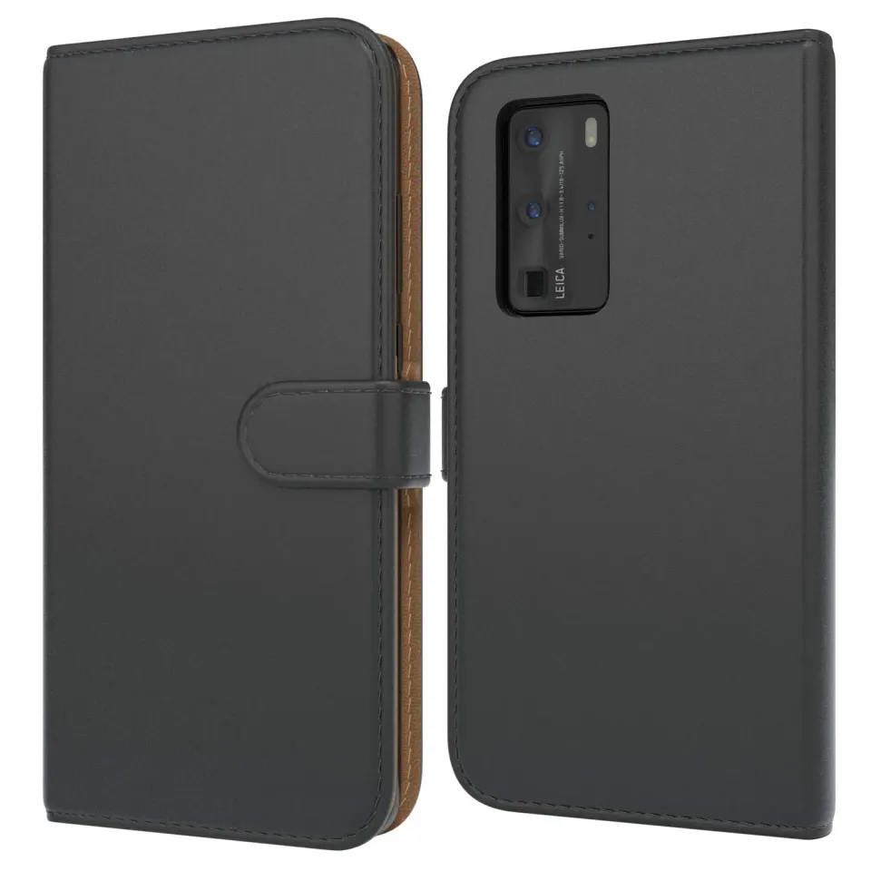 EAZY CASE Book Huawei P40 Pro Klapphülle Schwarz 2 Karten